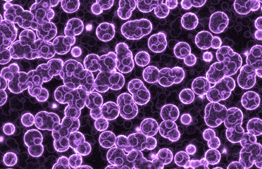 shinning glow abstract cells 