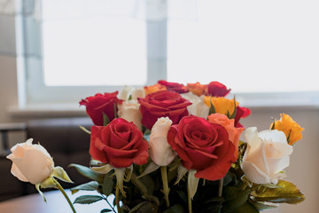 roses by the window