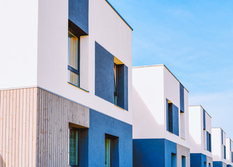 Apartment EU homes residential complex real estate copy space