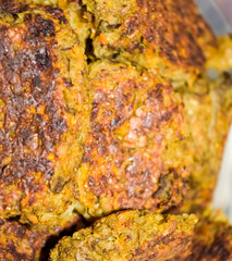 Cutlets from meat and vegetables