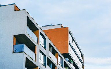 EU New luxury apartment building exterior