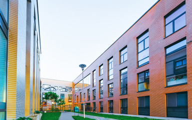EU Modern house and home residential buildings real estate outdoor
