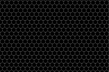 Ilustración abstracta de textura con forma geométricas simples. Fondo de entramado metálico de hexágonos y cubos. Diseño tridimensional para presentación y fondo