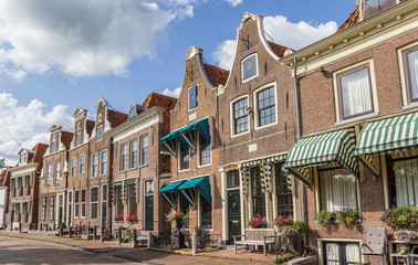 Fototapeta premium Historic houses in the center of Blokzijl, Netherlands