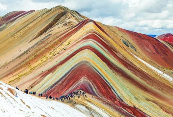 Photo sur Plexiglas Vinicunca Montagnes arc-en-ciel ou Vinicunca Montana de Siete Colores