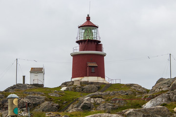 Utsira lighthouse on the western coast of Norway.