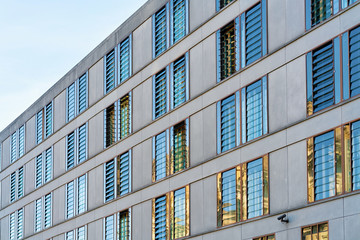 Modern apartment house and business building architecture Berlin Germany