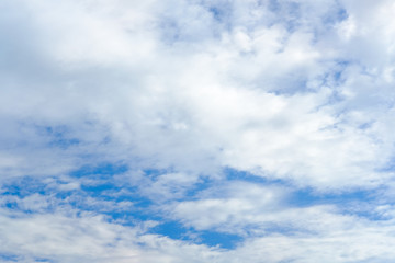 Blue real sky with white clouds. The azure blur sky background, high resolution 2.