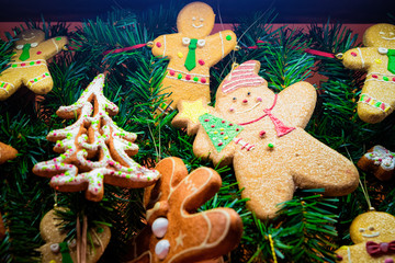 Gingerbread cookies at Christmas market on Alexanderplatz