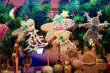 Gingerbread cookies on Christmas market on Alexanderplatz
