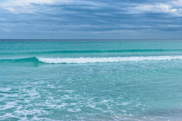 Landscape with Mediterranean Sea at Tavolara Island of Sardinia