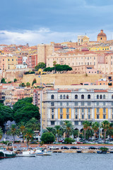 Marina with boats in Cagliari