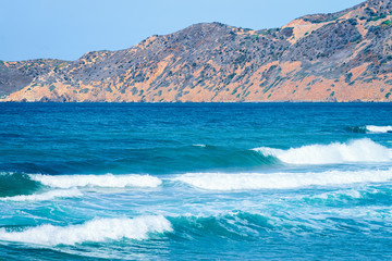 Mediterranean Sea in Buggerru in South Sardinia