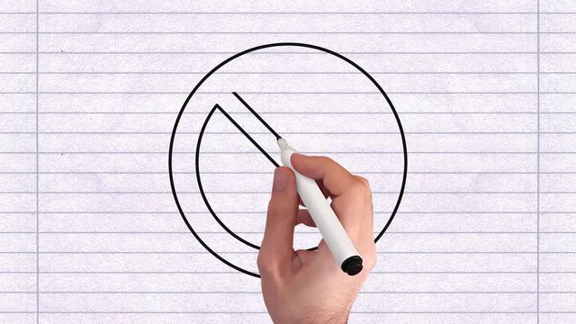 Animation Stift/zeichnen &ndash; Verbotszeichen