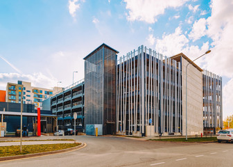 Modern garage and parking building