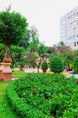 Green park in Ho Chi Minh city