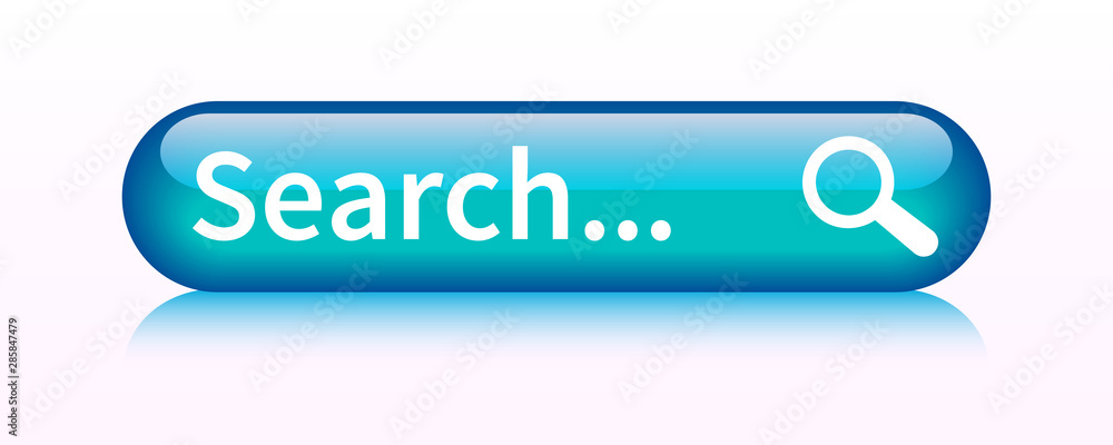 Fototapete search bar web page internet browser button, search box template isolated – for stock