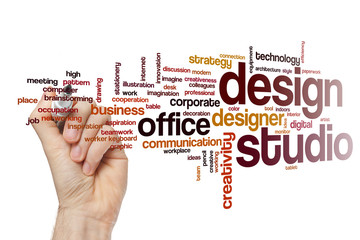 Design studio word cloud