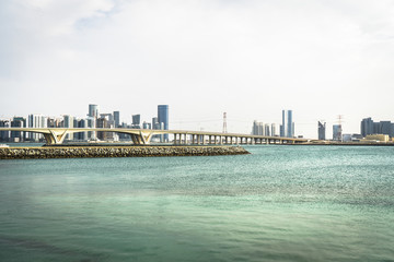 Fototapeta na wymiar a bridge in Abu Dhabi