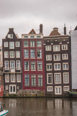 Obraz premium boat in the canals of Amsterdam