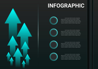 Infographic business steps to success  data.Presentation chart.diagram with steps template.Creative vector illustration.