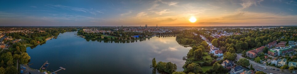 Sunset over Lübeck - Sonnenuntergang über Lübeck