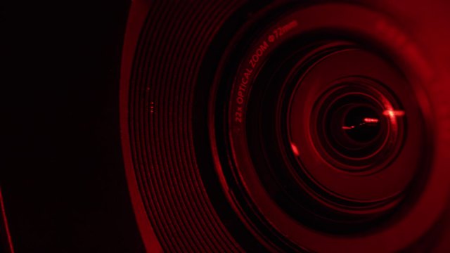 News Camera covering crime accident flashing police sirens