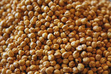 close up for roasted chickpea