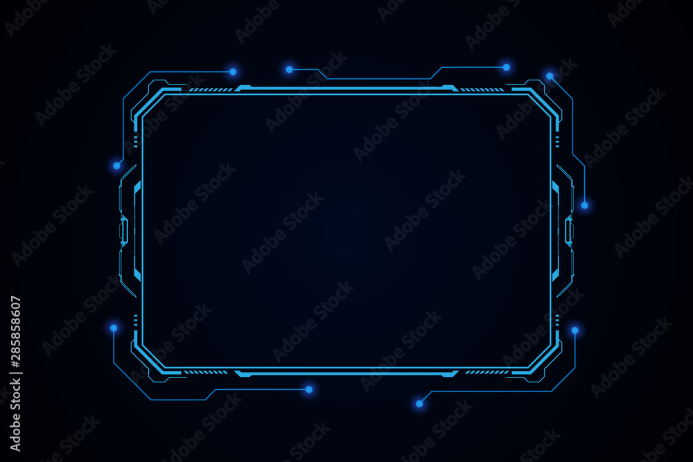 Poster abstract hud ui gui future futuristic screen system virtual design
