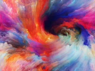 Photo sur Plexiglas Mélange de couleurs Danse de la peinture