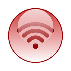 Wi-fi glass icon vector design. Wi-fi icon