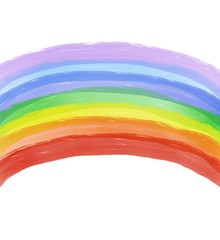 Colorful rainbow paint, rainbow strip