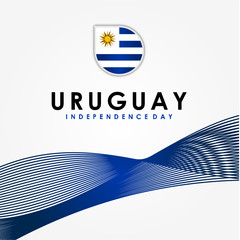 Uruguay Independence Day Vector Design Template