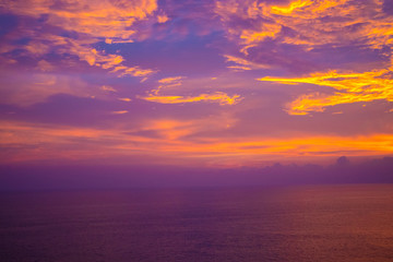 The sunset at laem phromthep