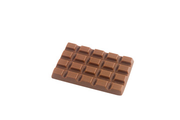 Chocolate bar isolate on white background