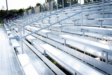Bleachers Up Close In Rural Maine 