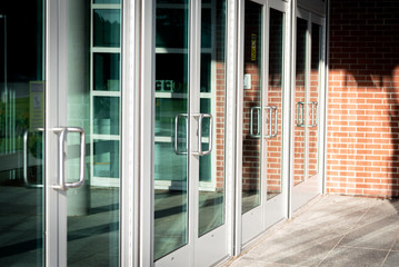 Entrance To Commercial Building In Maine 