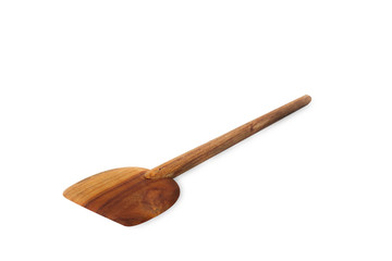 Wood spatula isolate on white background