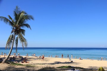 Morning Scene at Karon Beach in Phuket, Thailand