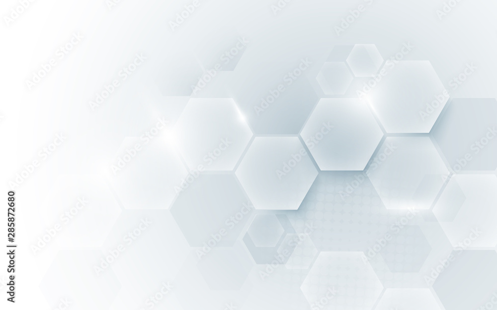 Aufkleber Abstract geometric shape technology digital hi tech concept background. Space for your text