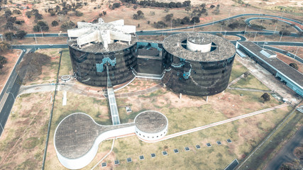 A beautiful aerial view of PGR building in Brasilia, Brazil