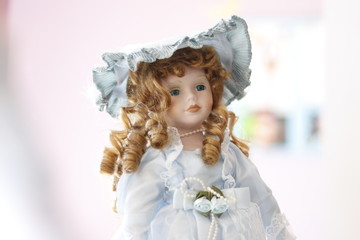 A beautiful view of colorful girl doll