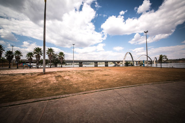 A beautiful view of JK Bridge in Brasilia, Brazil