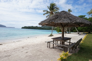 Champagne Beach in Vanuatu,Espiritu Santo Island