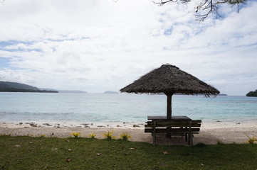 Champagne Beach in Vanuatu,Espiritu Santo Island
