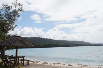 Champagne Beach in Vanuatu,Espiritu Santo Island