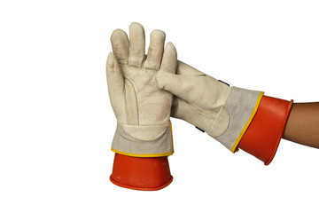 Glove isolated on white background