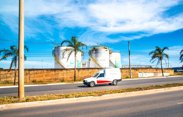 A beautiful view of SIA sector in Brasilia, Brazil
