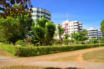 Fototapeta premium A beautiful view of Southwest Sector in Brasilia, Brazil