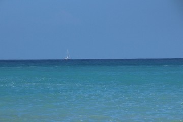 Fototapeta premium BARCA A VELA PAESAGGIO